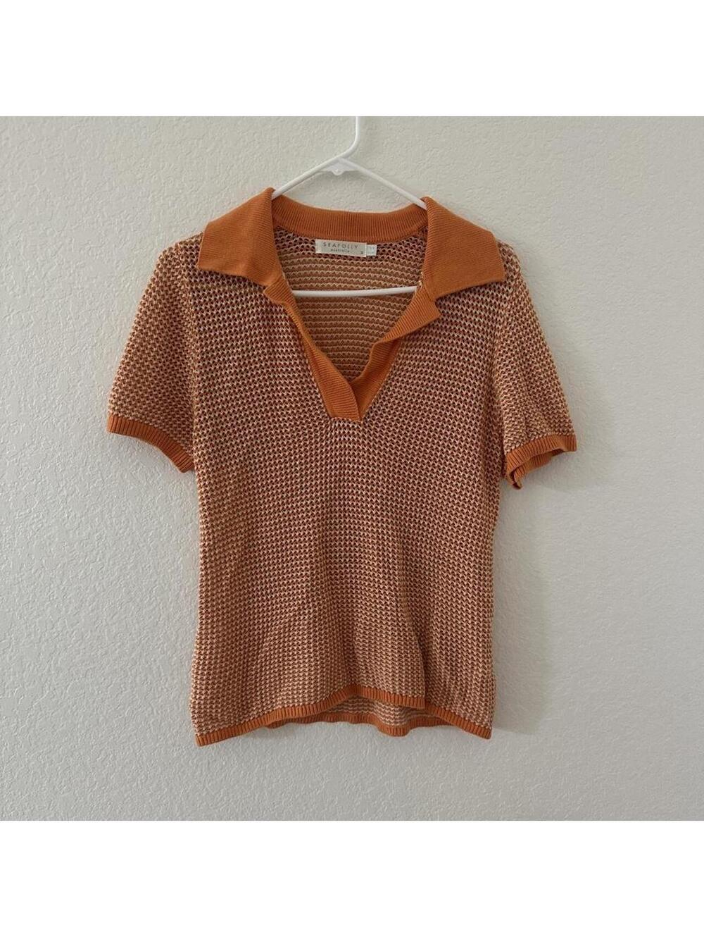 Seafolly orange polo shirt